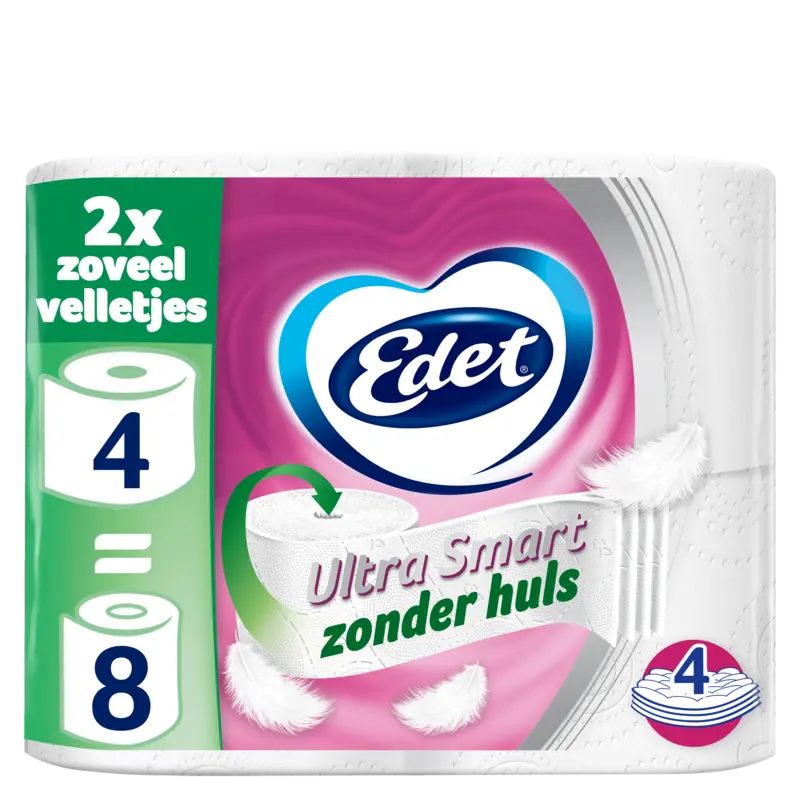 Edet Ultra smart 4-laags toiletpapier