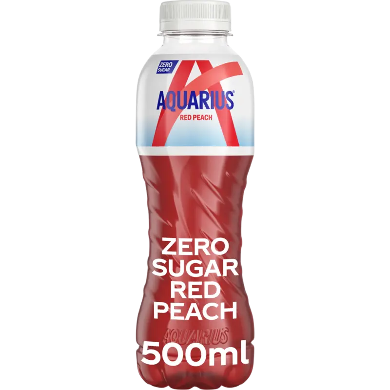 Aquarius Red peach zero sugar