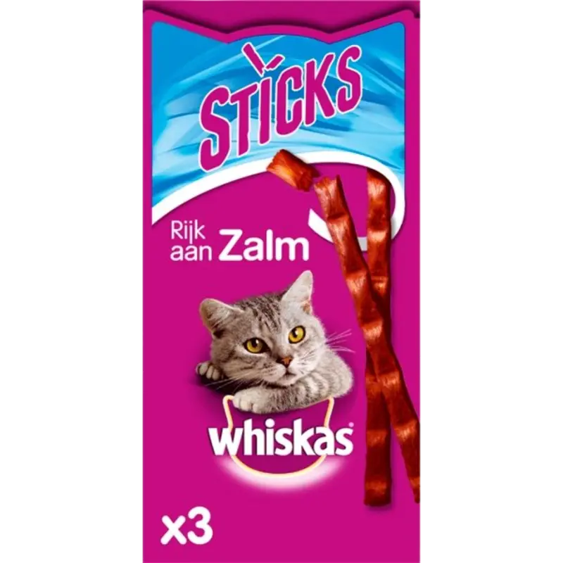 Whiskas Sticks zalm kattensnacks