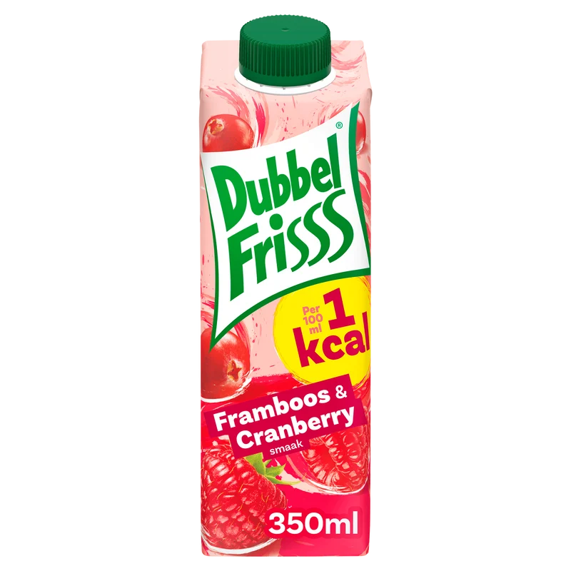 Dubbelfrisss 1Kcal framboos & cranberry