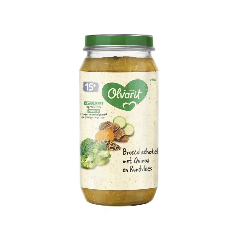 Olvarit 15M16 Broccolischotel quinoa rundvlees