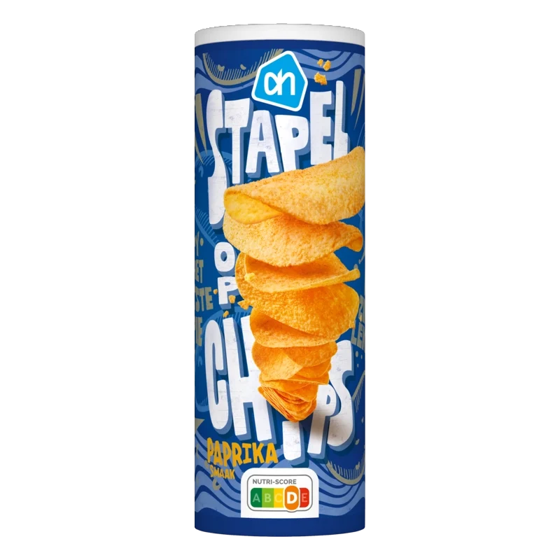 Stapel op chips paprika