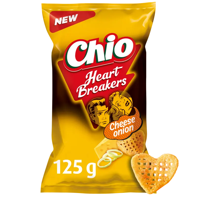 Chio Heartbreakers cheese onion