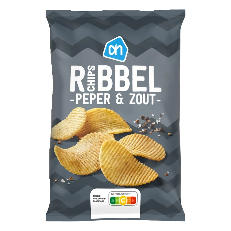 Ribbelchips peper & zout