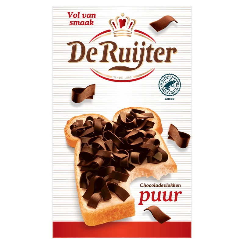 De Ruijter Chocoladevlokken Puur