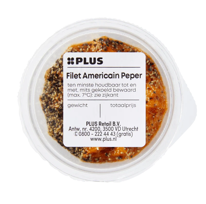 Filet americain peper cup