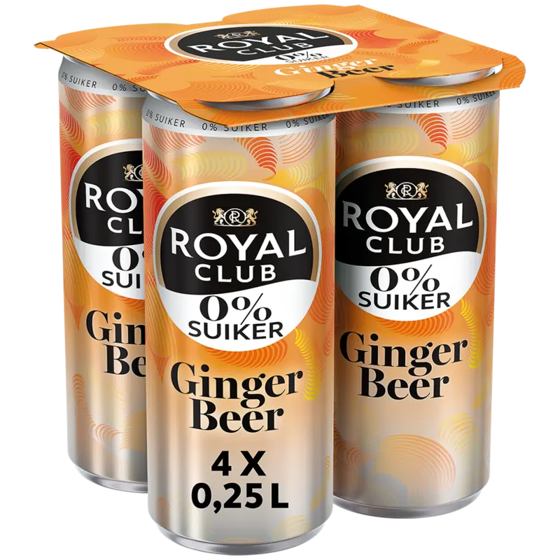 Royal Club Ginger beer 0% suiker 4-pack