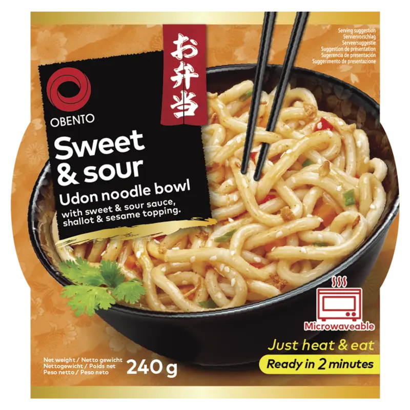 Obento Sweet & sour udon noodle bowl