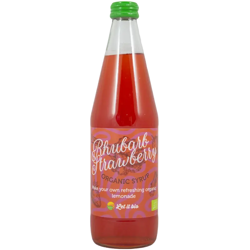 Let it Bio Rabarber aardbei siroop