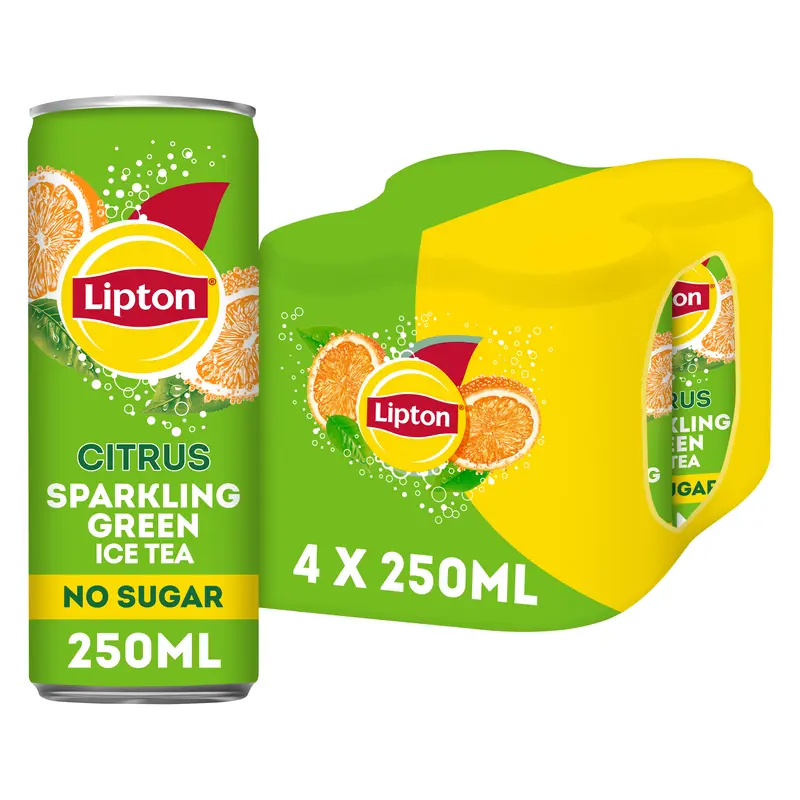 Lipton Ice tea green citrus sparkling 4-pack