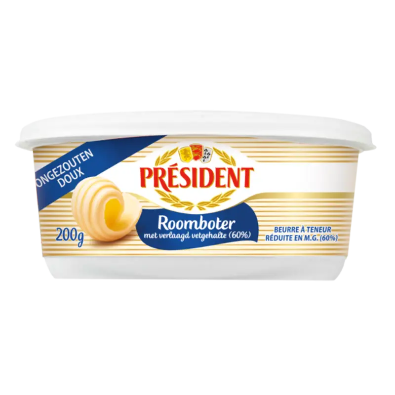 Président Roomboter ongezouten