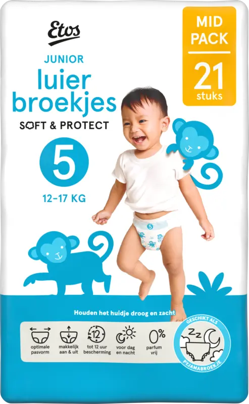Etos Junior luierbroekjes soft & protect 5