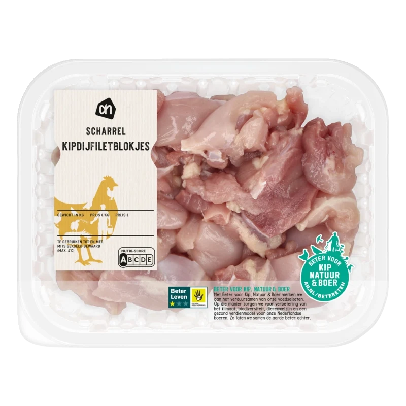 Scharrel kipdijfiletblokjes