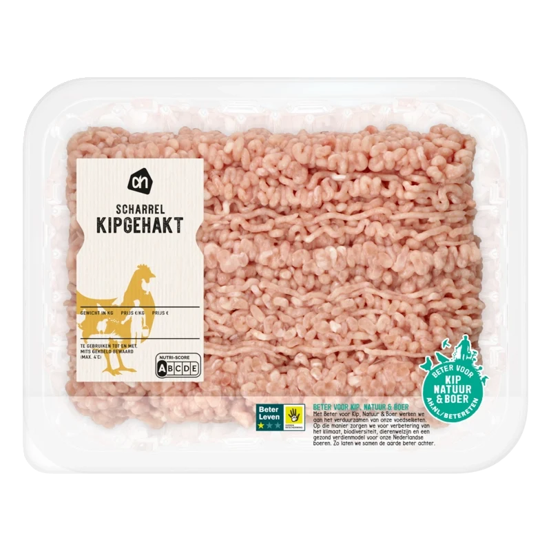 Scharrel kipgehakt