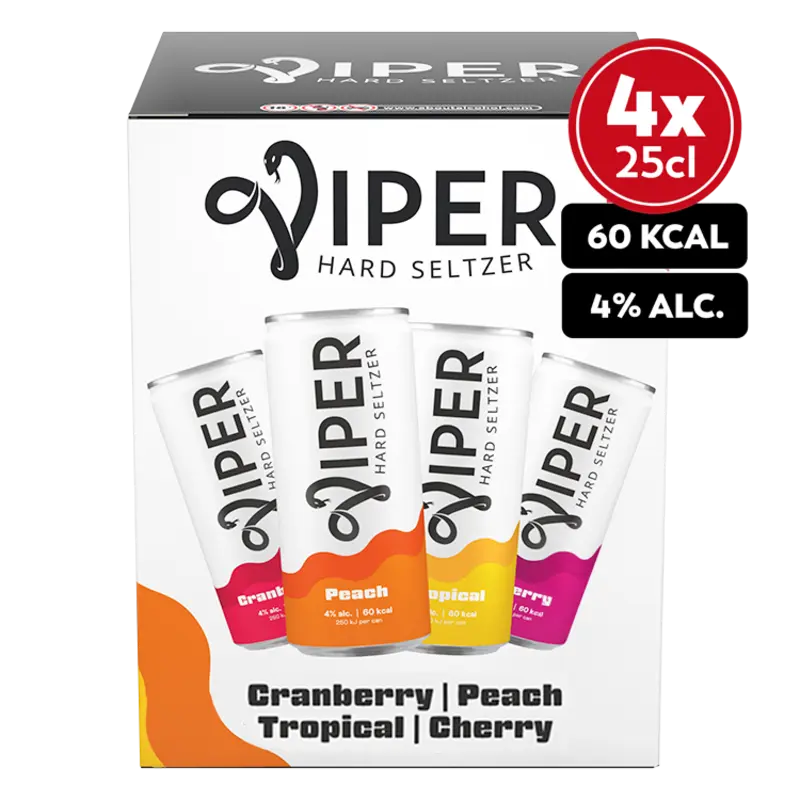 Viper Hard seltzer variety 4-pack