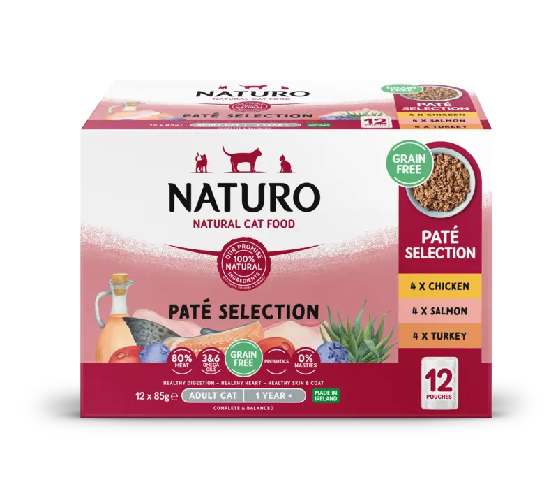Naturo Pate selection chicken, salmon, turkey