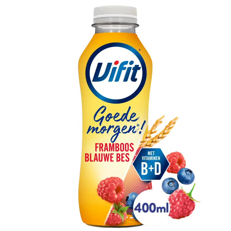 Vifit Goedemorgen framboos blauwe bes