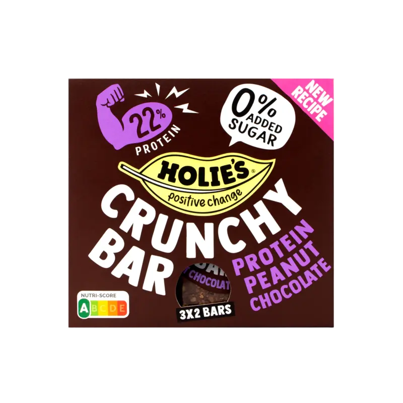 Holie's Crunchy bar protein peanut chocolate