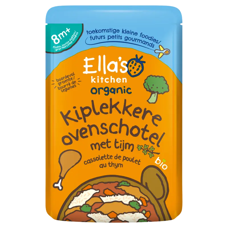 Ella's kitchen Kiplekkere ovenschotel met tijm 8m+