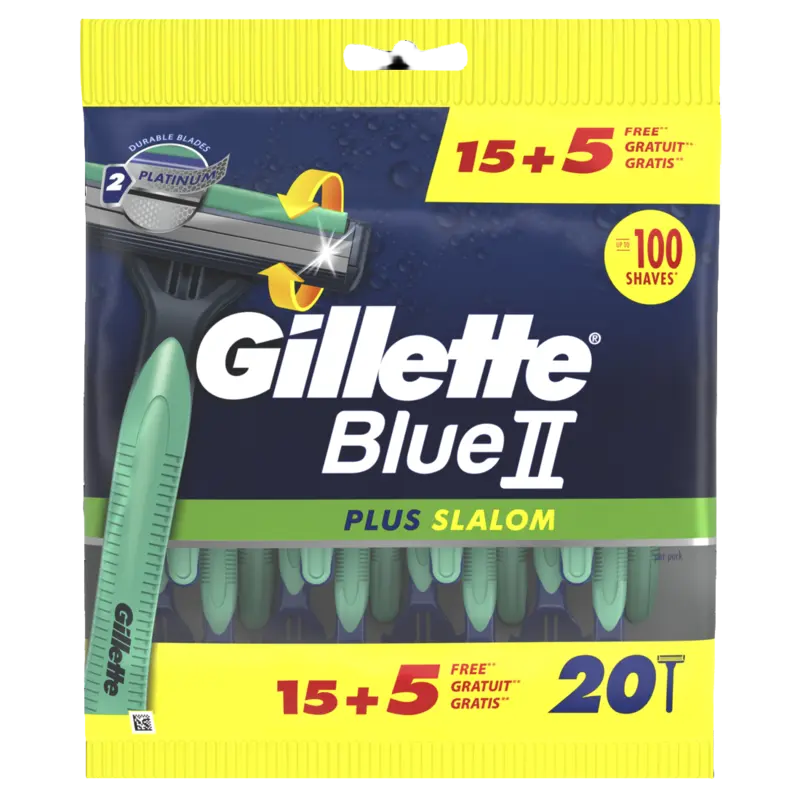 Gillette Blue II plus slalom scheermesjes