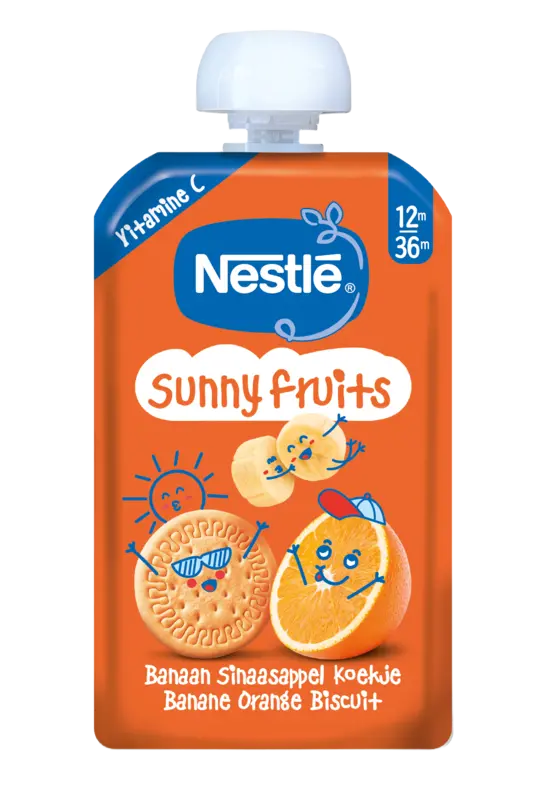 Nestlé Sunny fruits knijpfruit 12m+