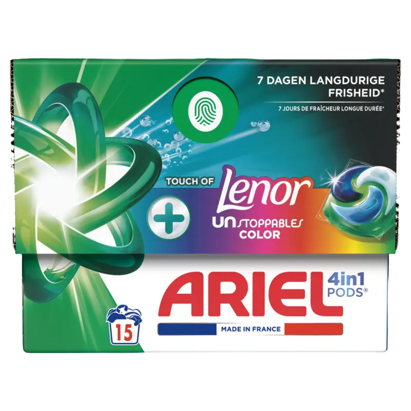 Ariel 4in1 pods+ unstoppables wasmiddelcapsule