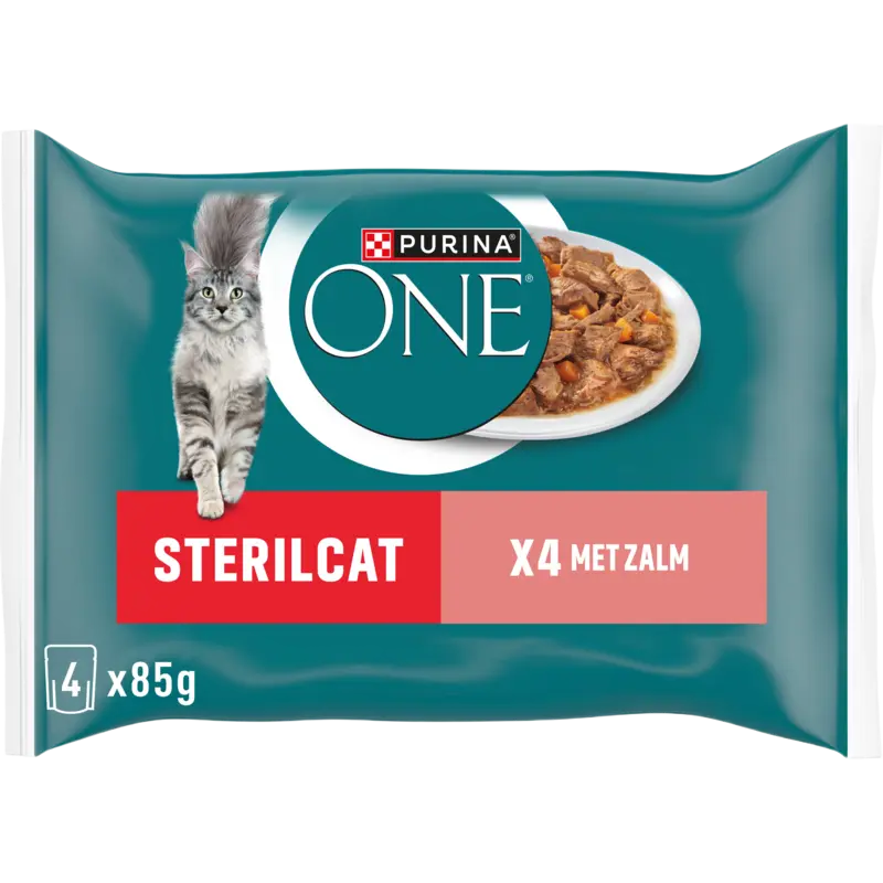 Purina ONE Sterilcat met zalm en wortels