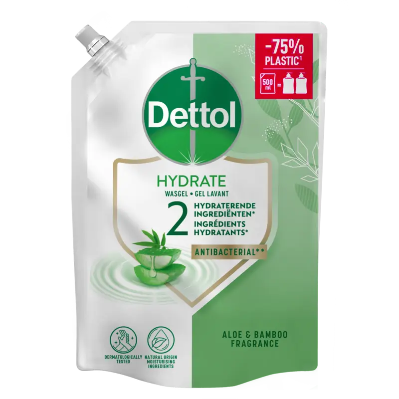 Dettol Wasgel hydrating aloë vera navulling