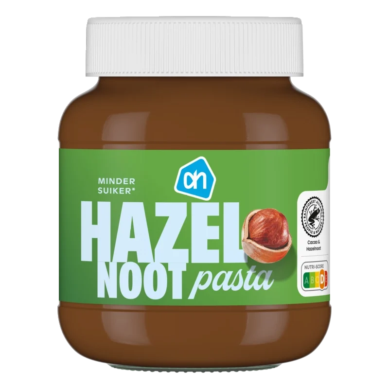 Hazelnootpasta zonder toegevoegde suiker