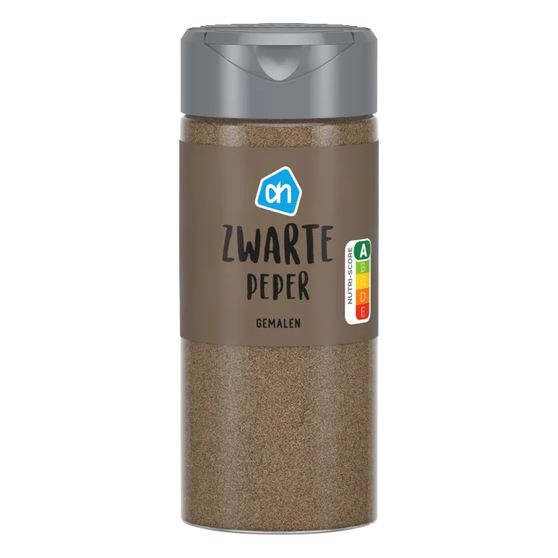 Zwarte peper gemalen