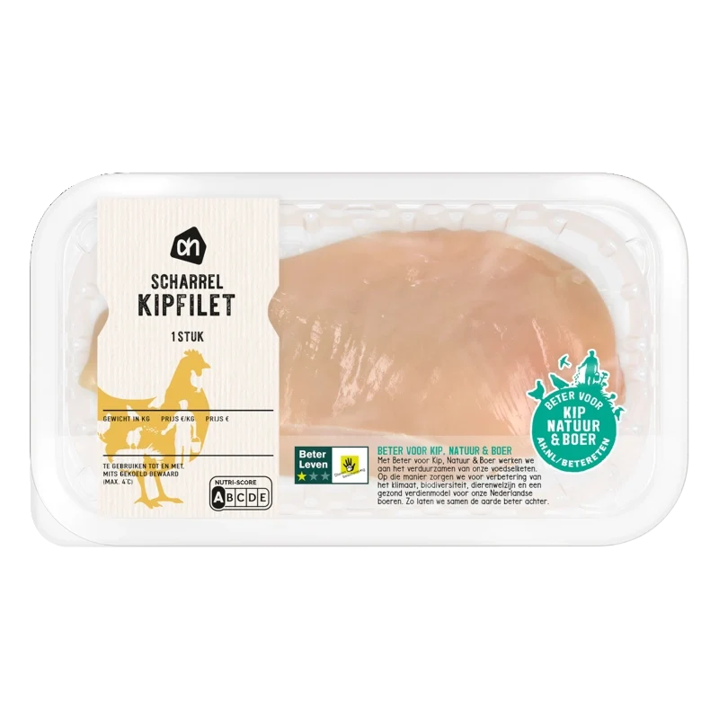 Scharrel kipfilet 1 stuk