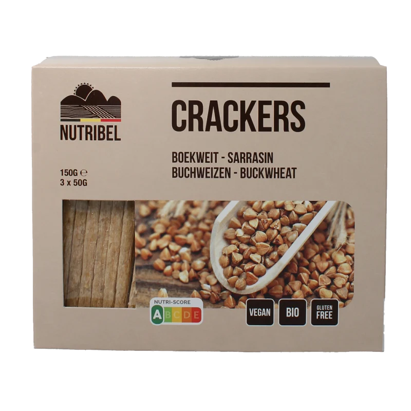 Nutribel Crackers boekweit bio 150 gram