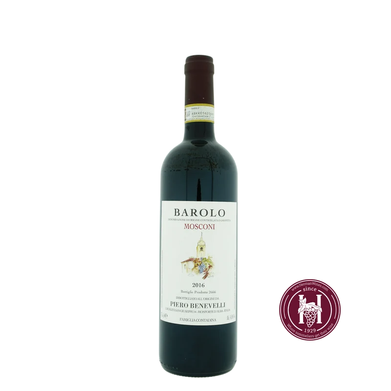 Barolo Mosconi - Benevelli - 2016 - 0.75L - Italië - Piëmonte - Rood