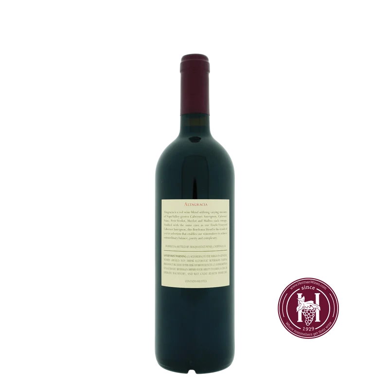 Altagracia Cabernet Sauvignon - Araujo - 2012 - 0.750 - Nappy Valley - U.S.A.