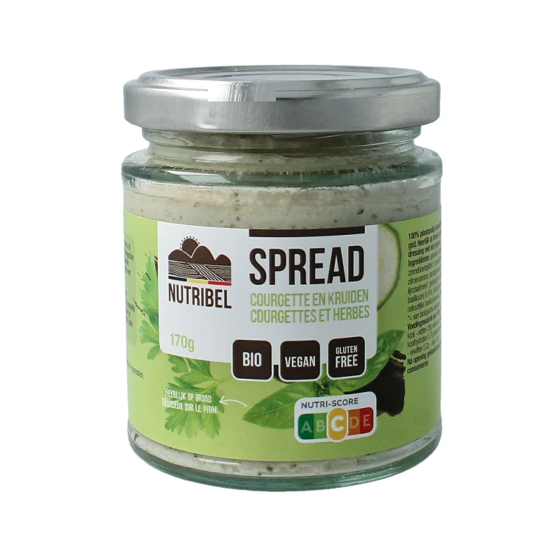 Nutribel Kruiden spread glutenvrij bio 190 ml