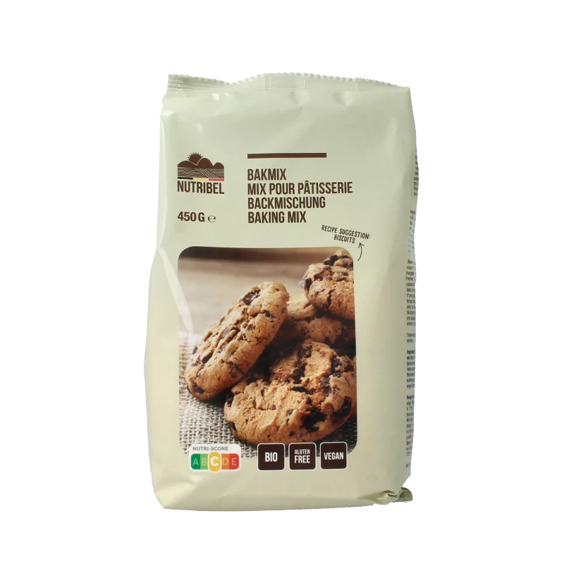 Nutribel Bakmix universeel glutenvrij bio 450 gram