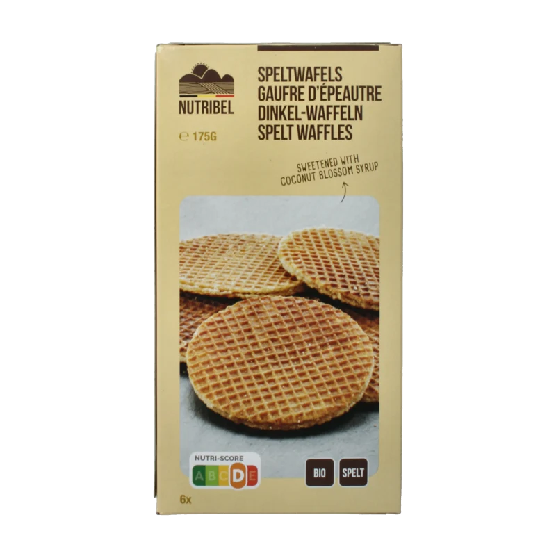 Nutribel Spelt wafel bio 175 gram