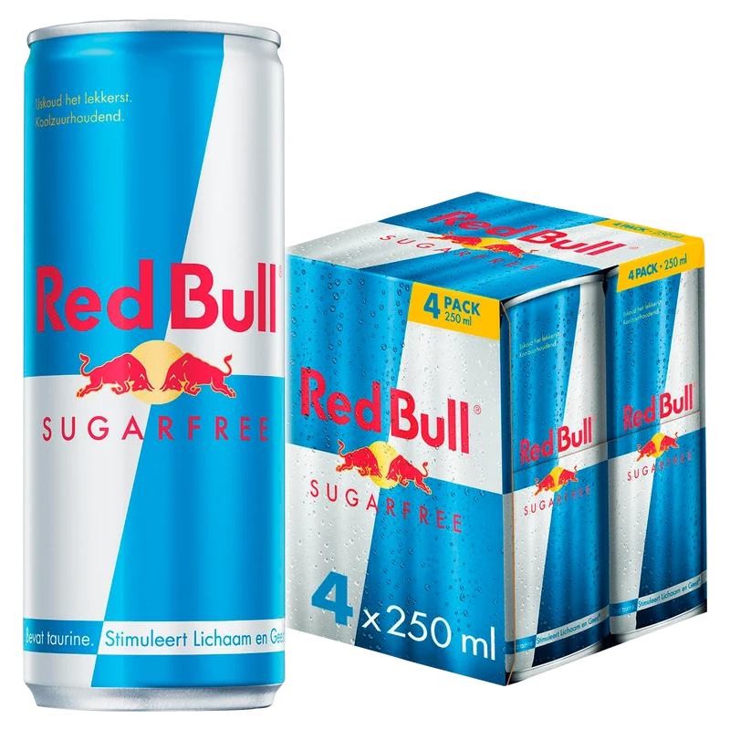 Red Bull Energy drink suikervrij 4-pack