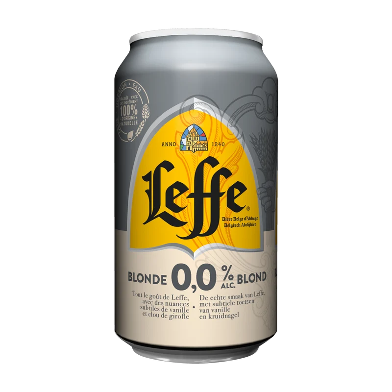 Leffe Blond Belgisch abdijbier 0.0%