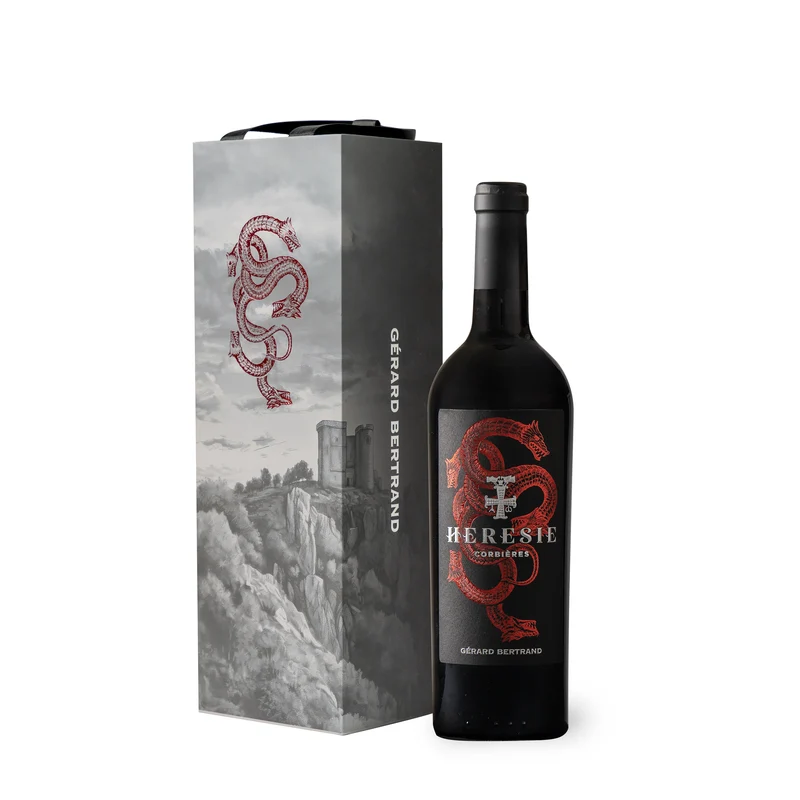 Hérésie AOP Corbières 2022 – 75cl avec son étui cadeau vin rouge