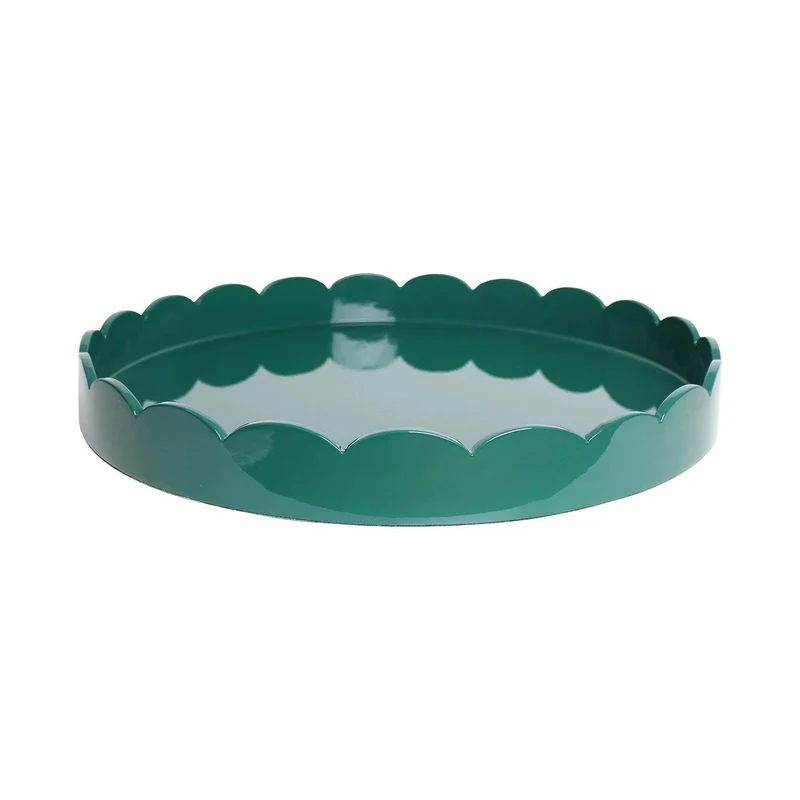 Dienblad Racing Green Sint-jakobsschelp rond 50cm