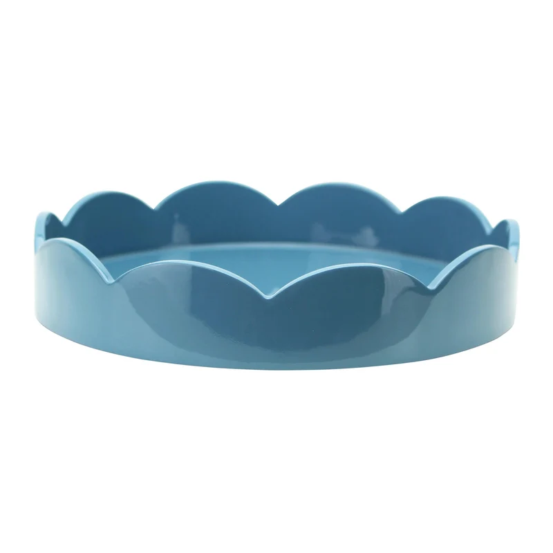 Dienblad Chambray Sint-jakobsschelp rond 20cm