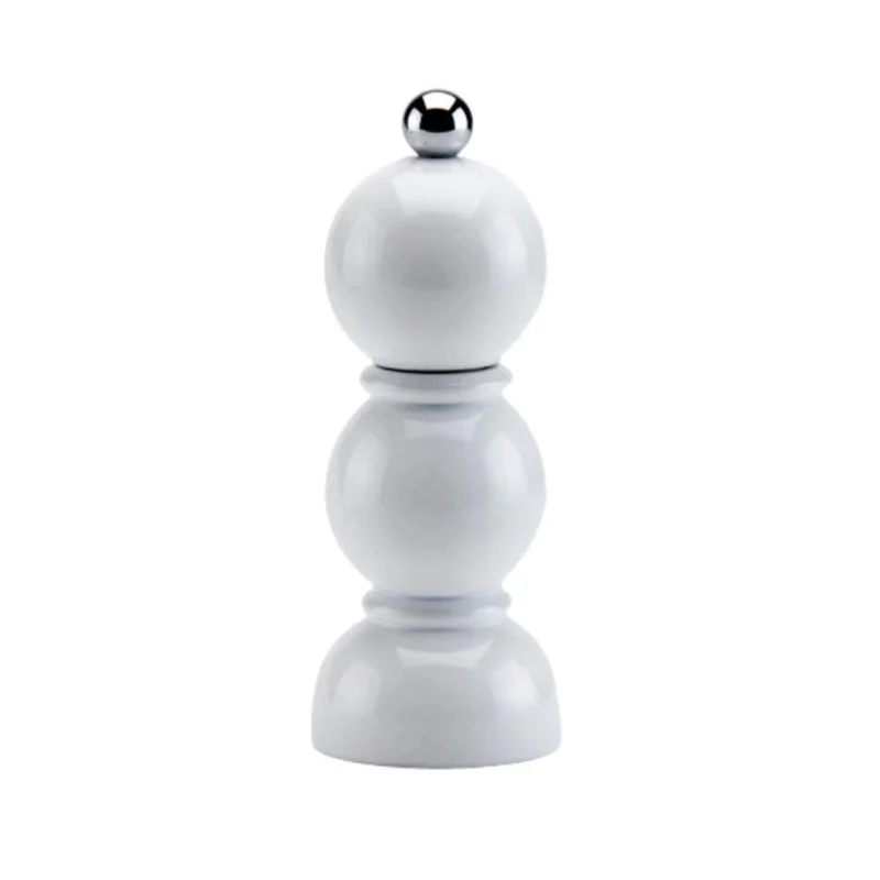 Peper- en zoutmolen Mini Bobbin White 14cm