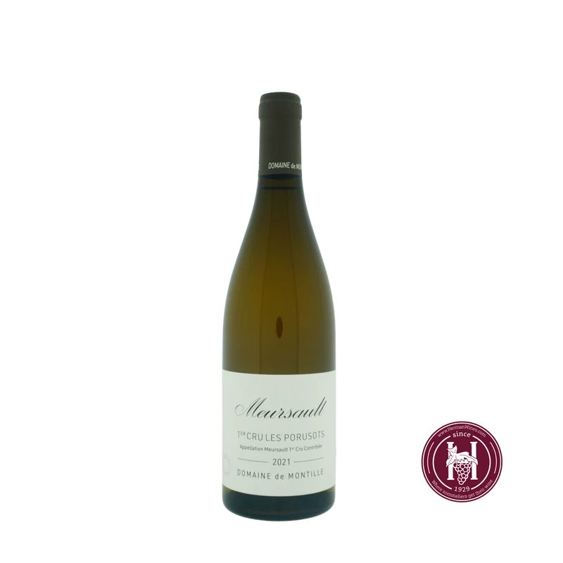 Meursault 1er cru les Poruzots - Domaine de Montille - 2021 - 0.75 L - Frankrijk - Bourgogne - Wit