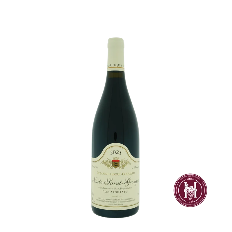 Nuits Saint Georges Argillats - Odoul-Coquard - 2021 - 0.75 L - Frankrijk - Bourgogne - Rood