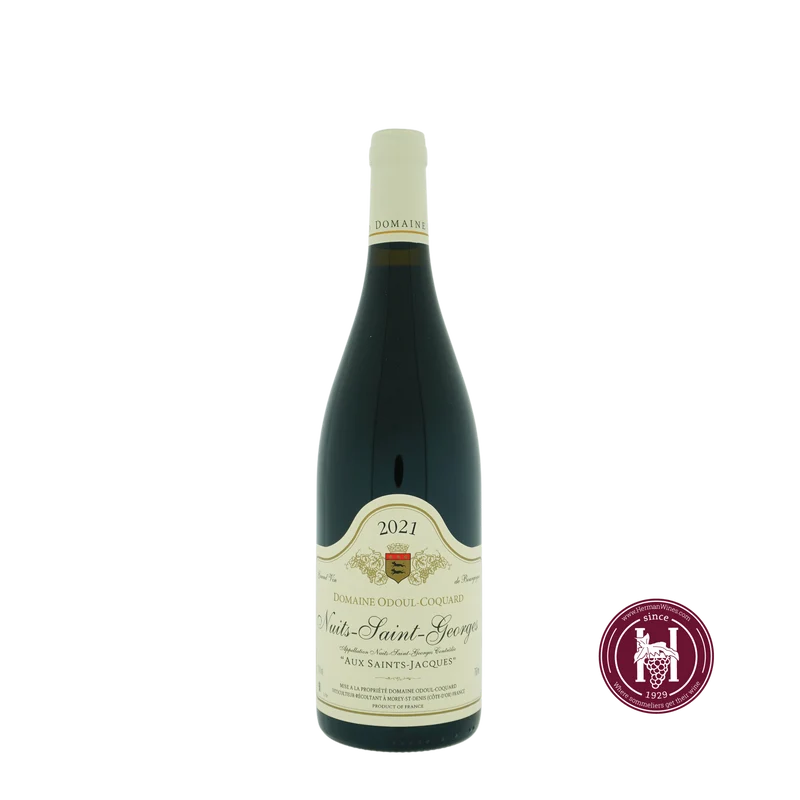 Nuits St Georges Aux St Jacques - Odoul-Coquard - 2021 - 0.75 L - Frankrijk - Bourgogne - Rood
