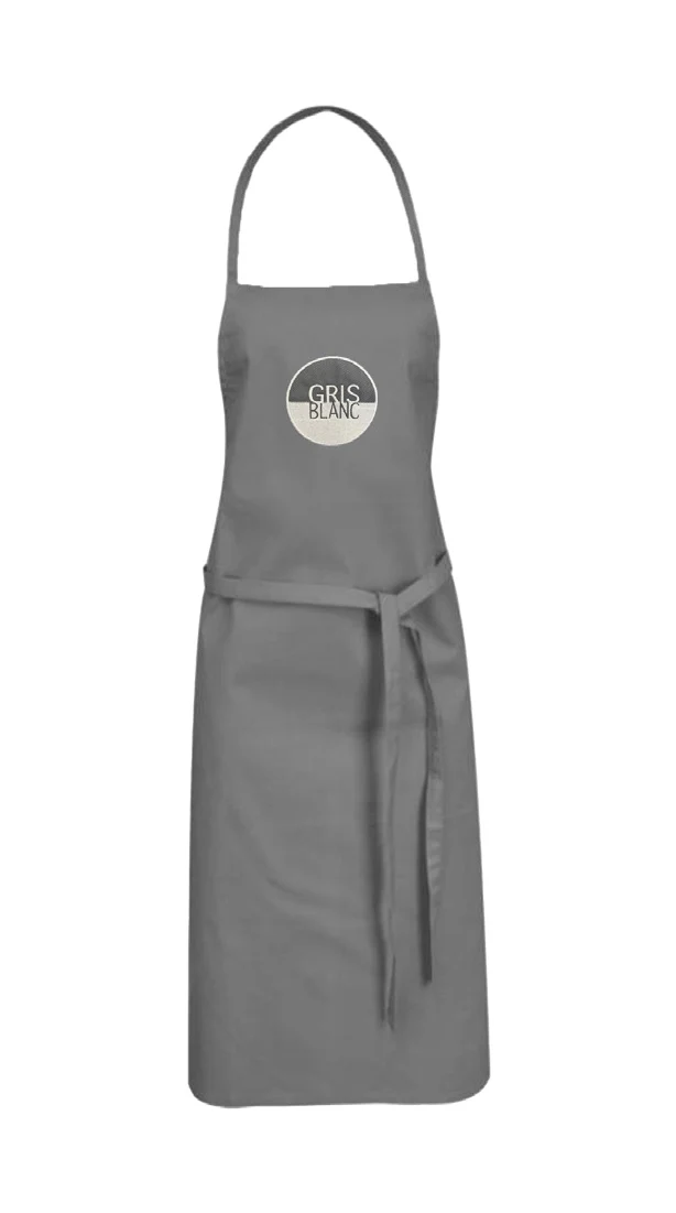 Gris Blanc Tablier de cuisine