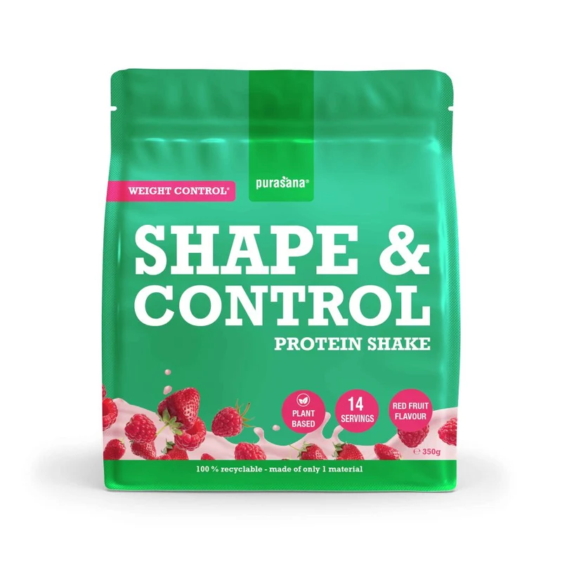 Purasana Shape & control plant protein rode vruchten 350 gram