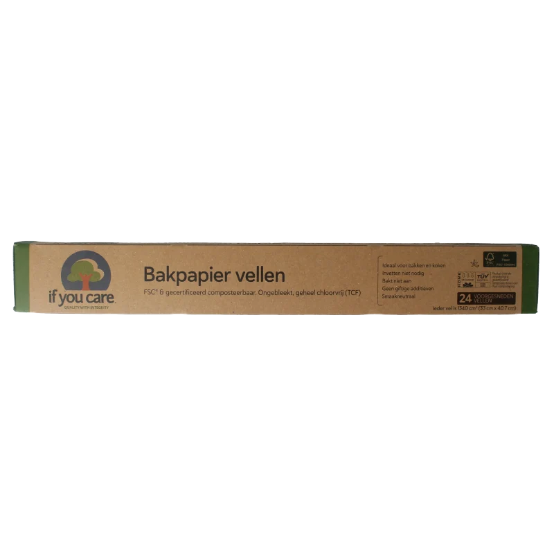 If You Care Bakpapier 33 x 40 losse vel 24 stuks