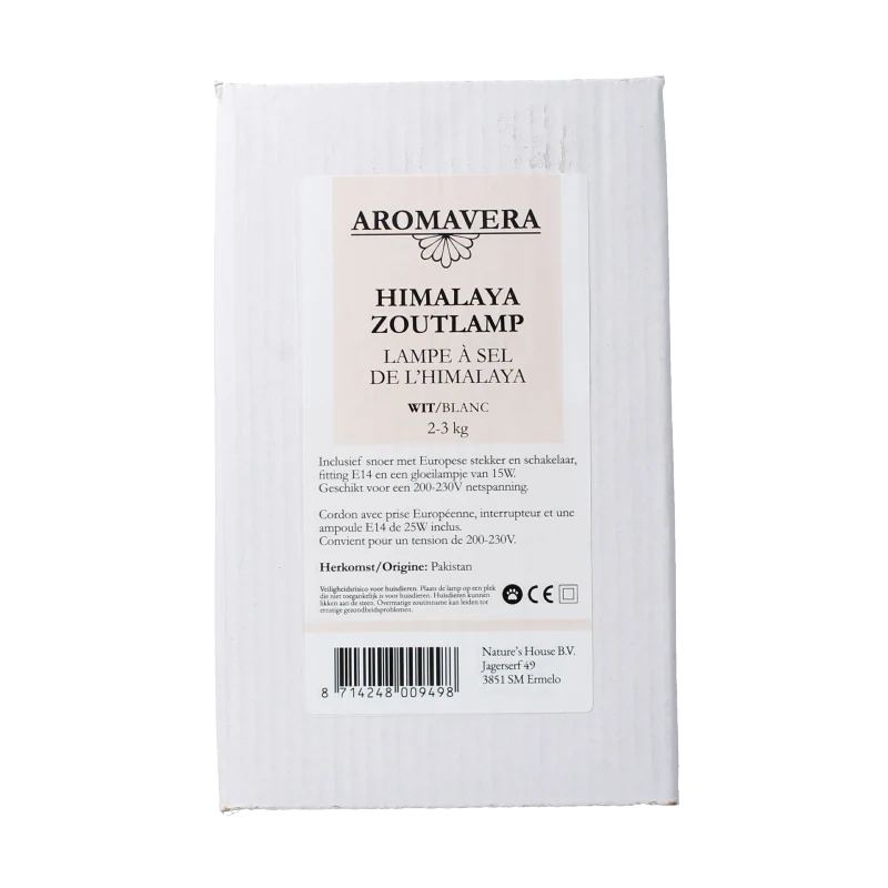 Aroma Vera Himalaya zoutlamp wit 2-3kg